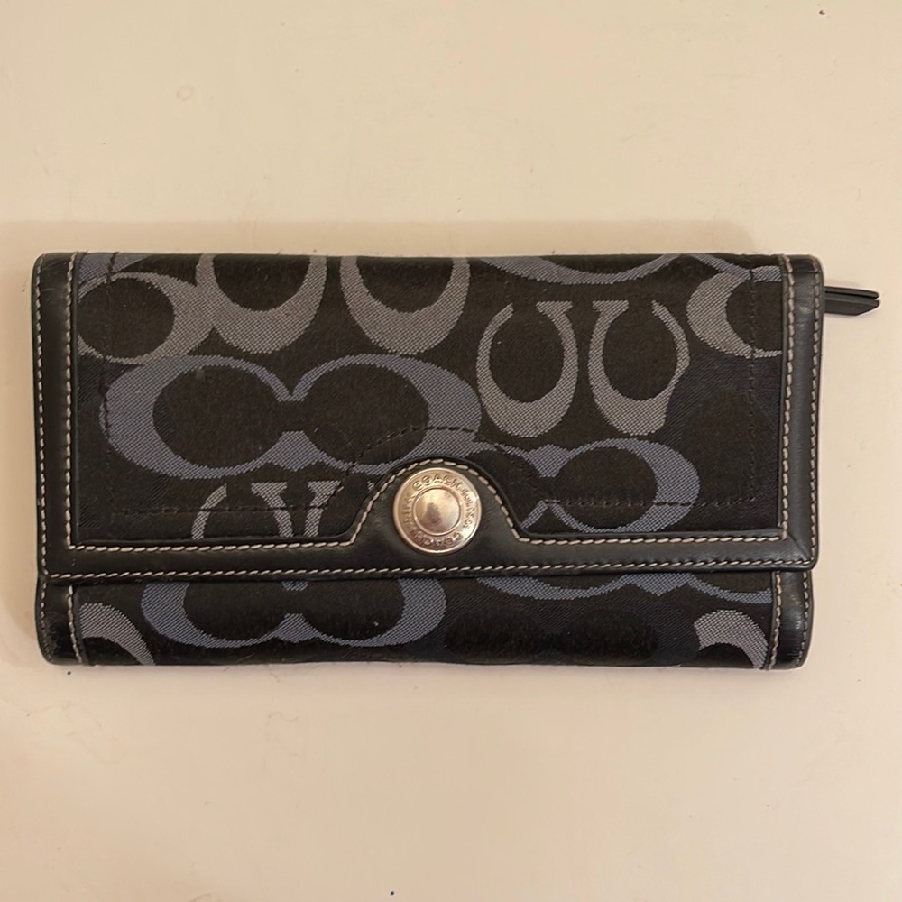 Authentic Coach Trifold Wallet